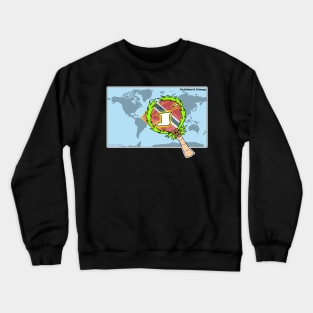 Trinidad and Tobago Map Crewneck Sweatshirt